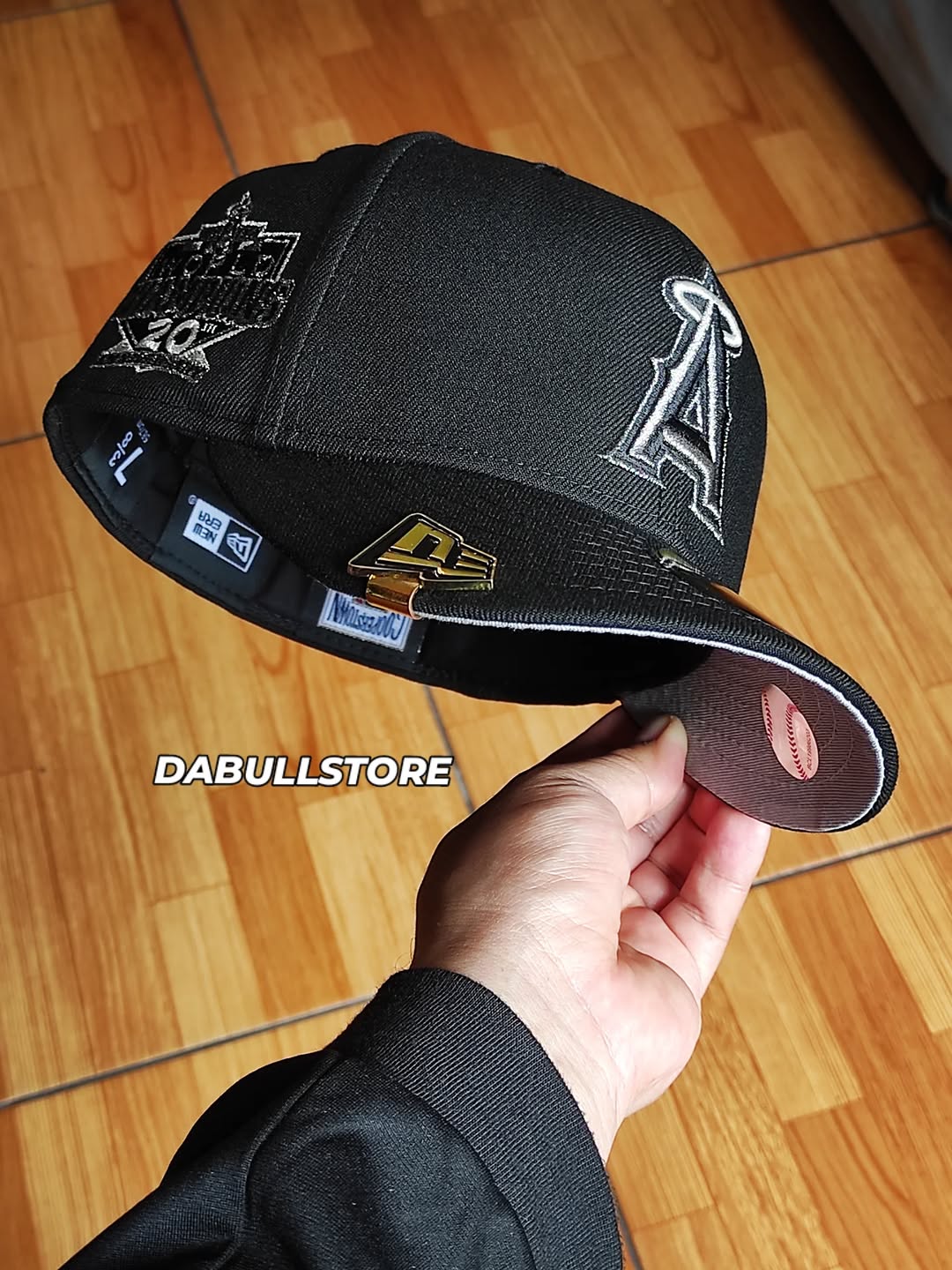 Gorra ajustada New Era Anaheim Angels 20th Anniversary Black Pewter Prime Edition 59Fifty