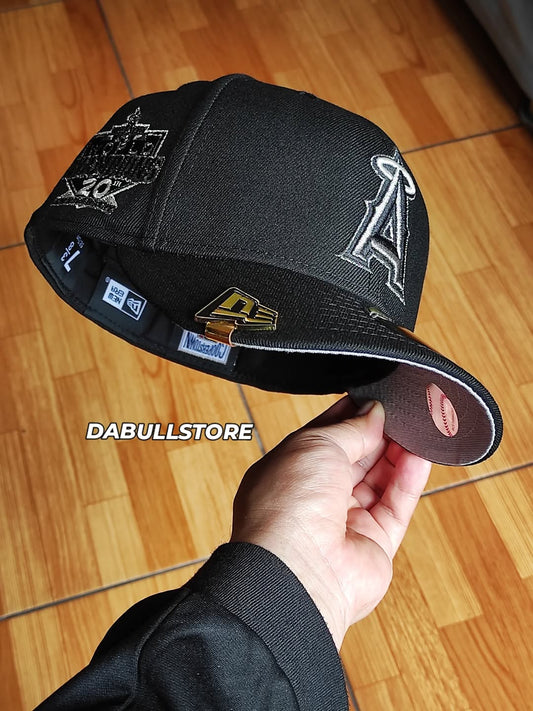 Gorra ajustada New Era Anaheim Angels 20th Anniversary Black Pewter Prime Edition 59Fifty