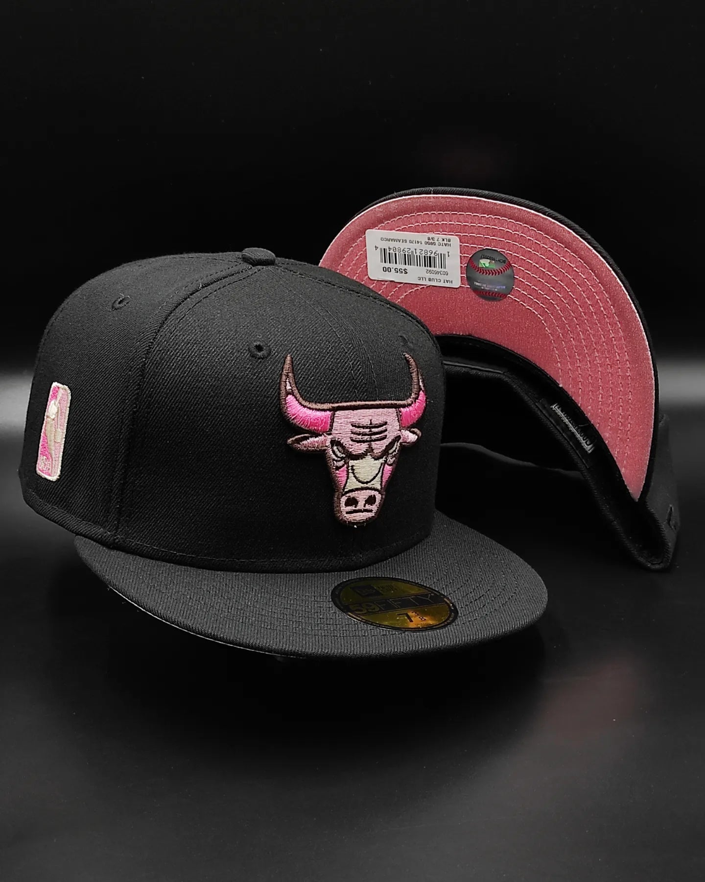 Gorra New Era 59fifty Chicago Bulls NBA patch "cookies and cream" - negro/rosa