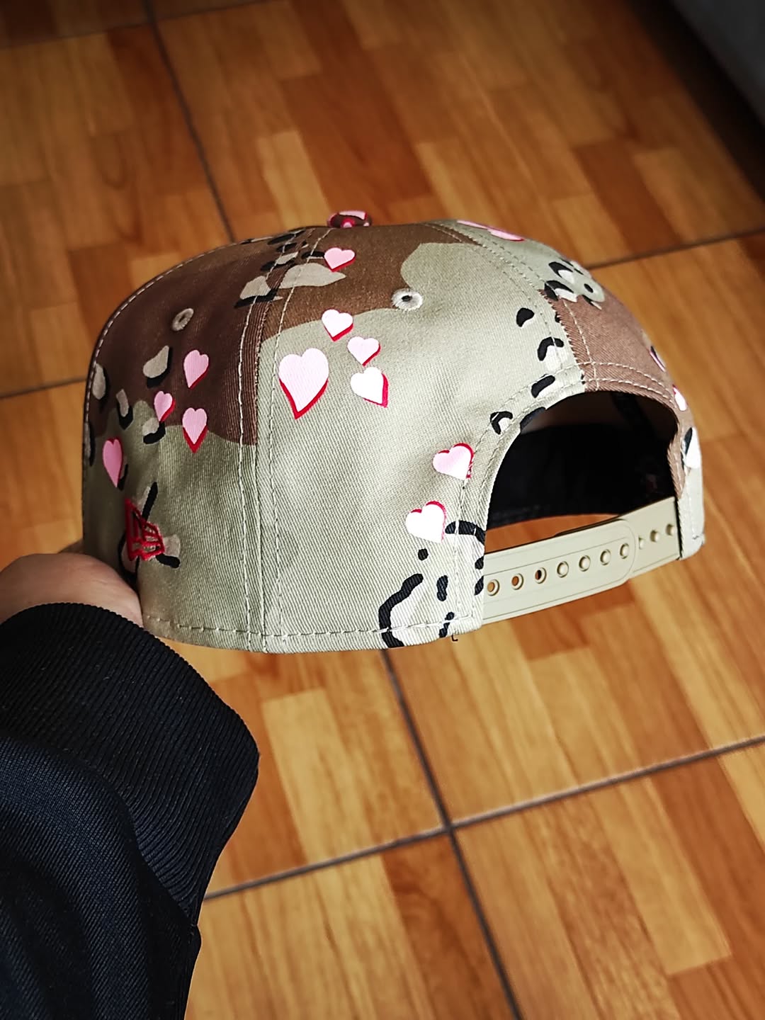 Gorra New Era Los Angeles Dodgers de camuflaje con corazón 9FORTY A-Frame Snapback