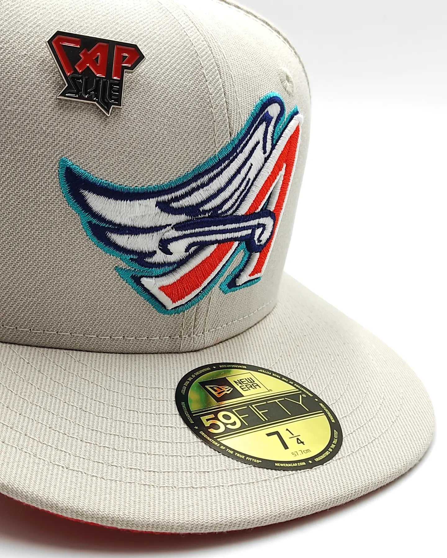 Gorra ajustada New Era California Angels Orange Fury Collection 50th Season