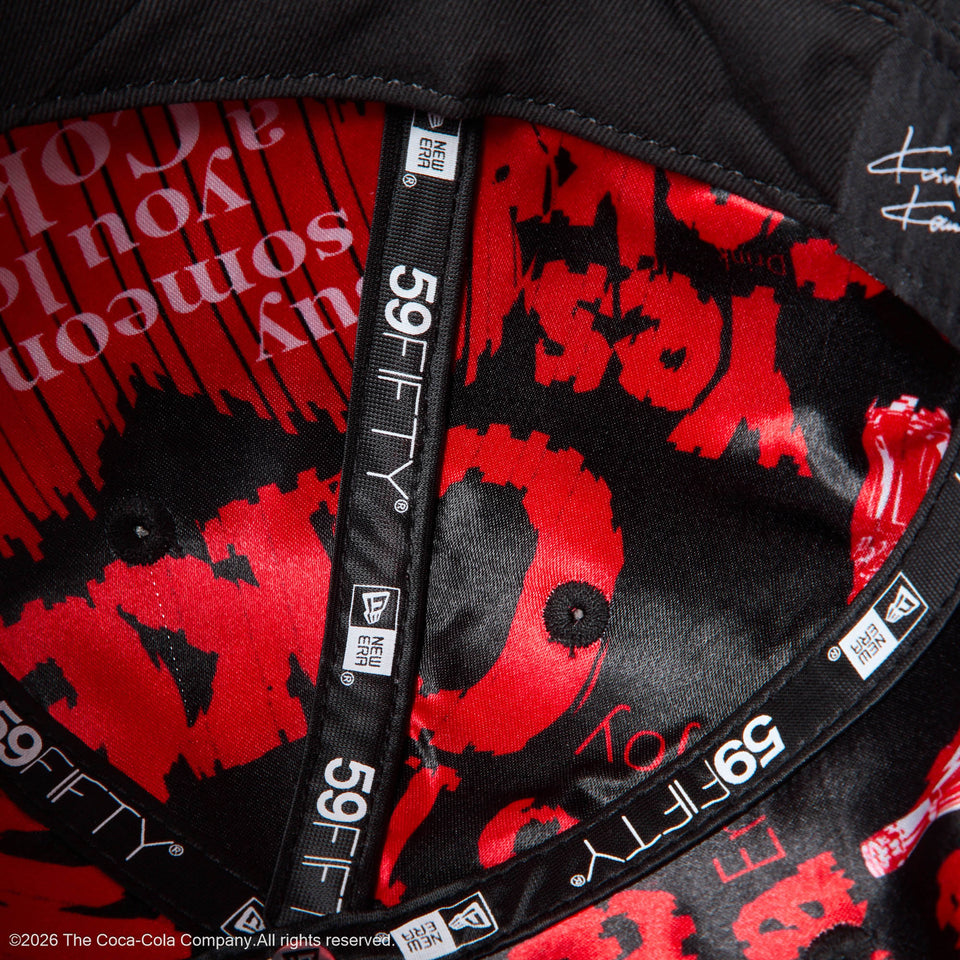 Coca-Cola x New Era 59FIFTY designed by Kosuke Kawamura – Black and Red
