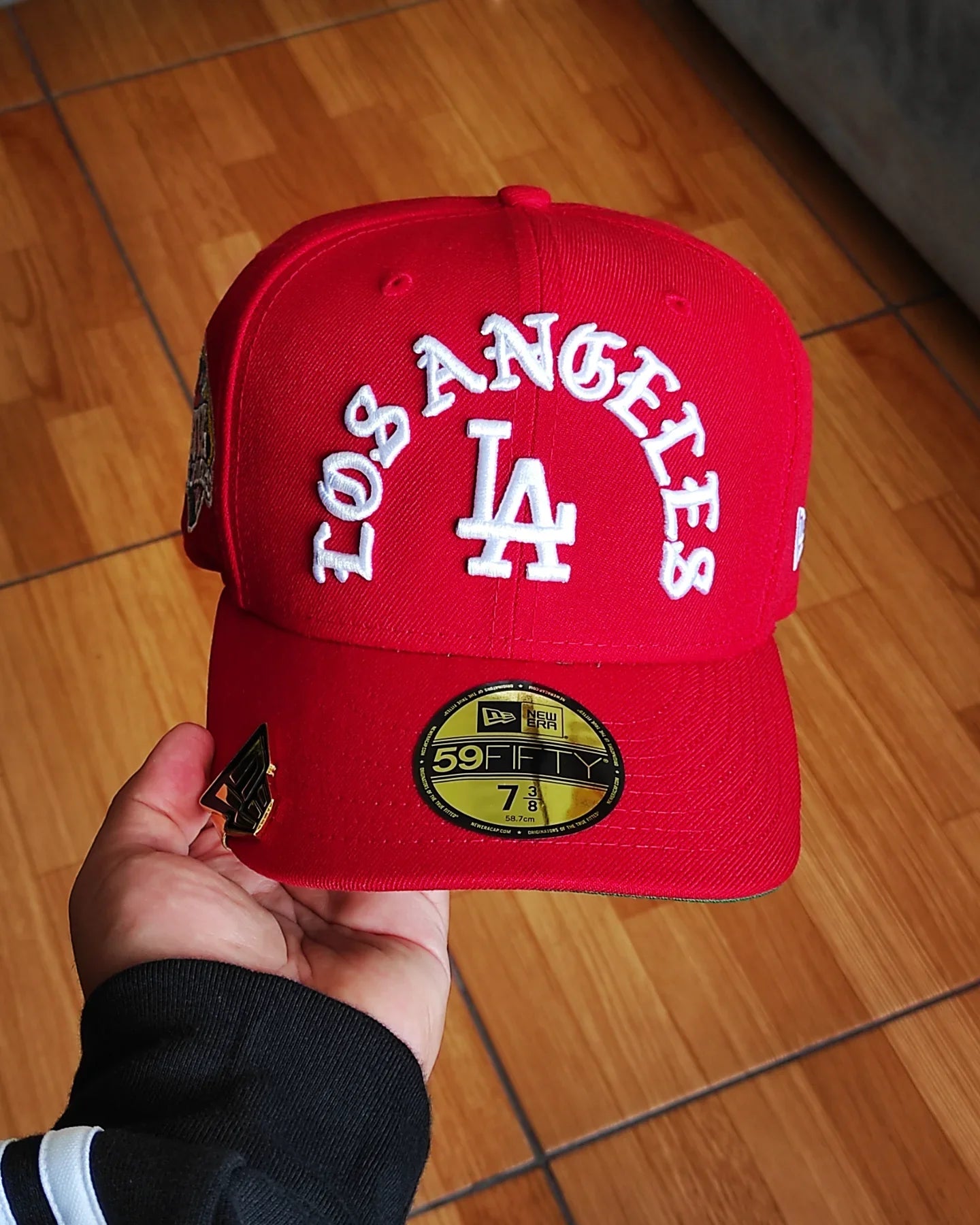 Gorra ajustada New Era Los Angeles Dodgers Viva Roja edición 59fifty