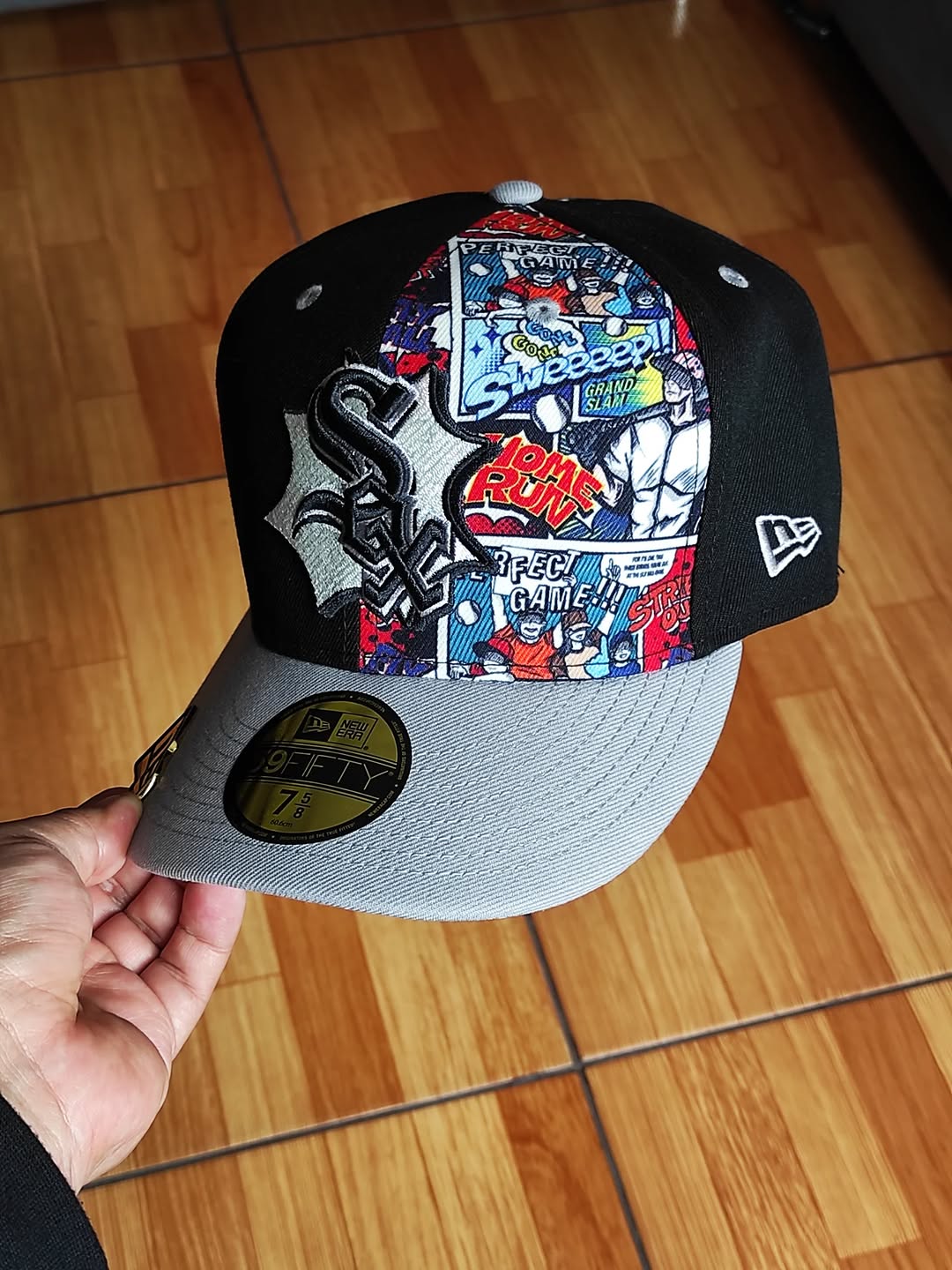 Gorra ajustada 59FIFTY Chicago White Sox New Era 2025 MLB Diamond Hero Edition - Negro/Gris