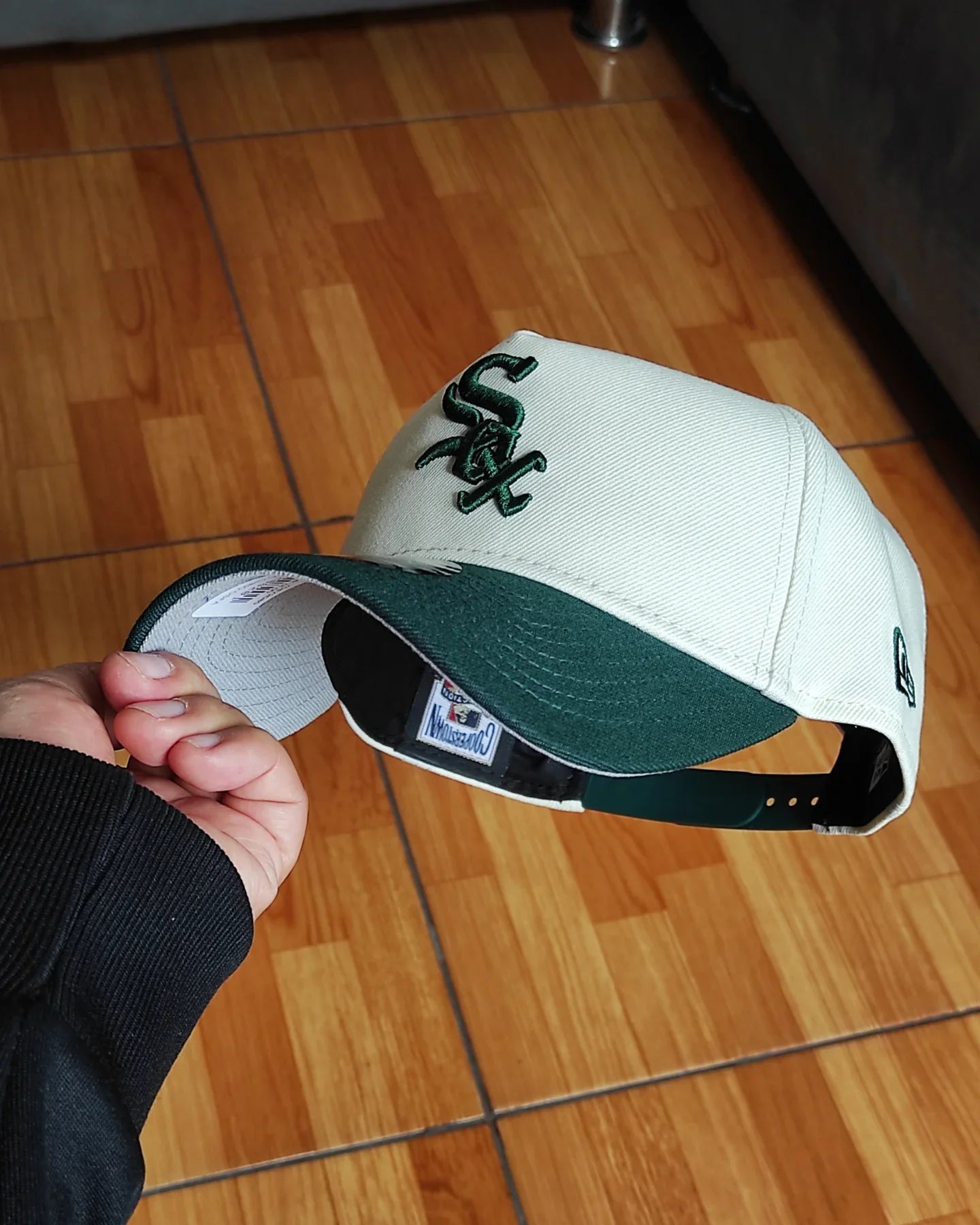 Gorra New Era Chicago White Sox Comiskey Chrome verde oscuro 9Forty Snapback