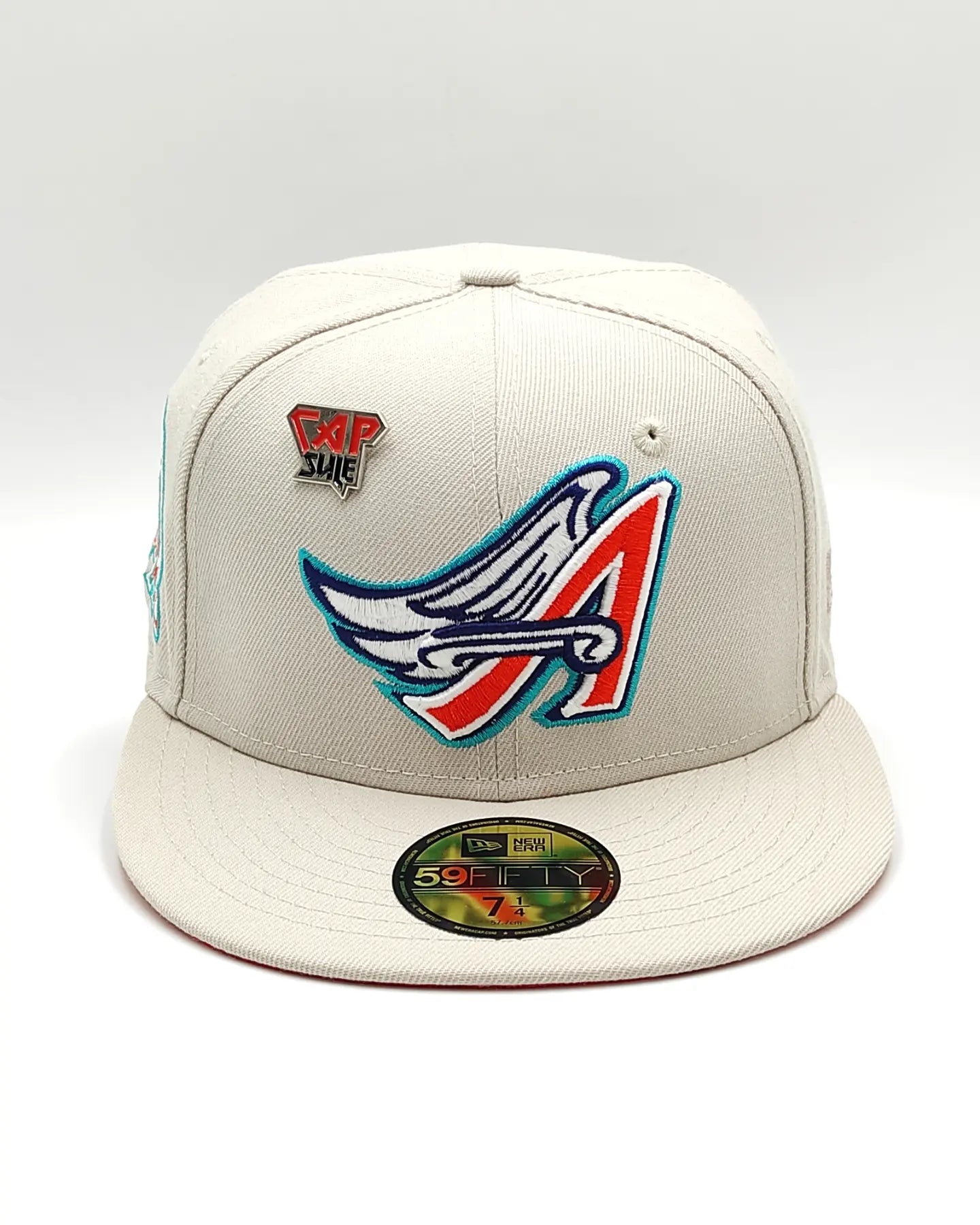 Gorra ajustada New Era California Angels Orange Fury Collection 50th Season