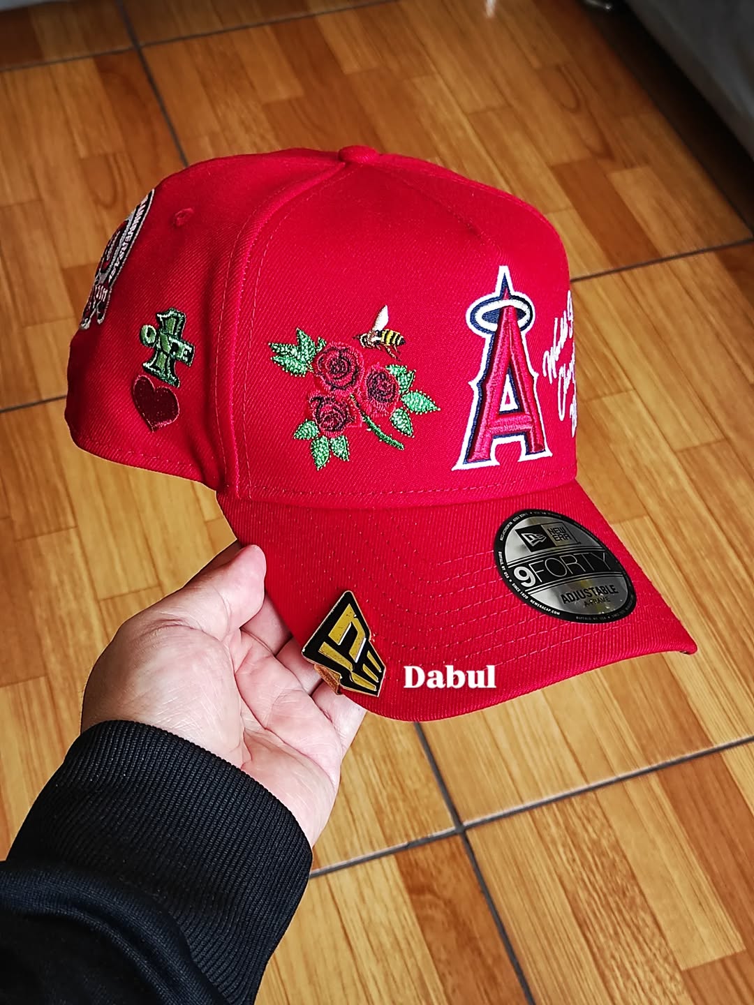 Gorra New Era ANAHEIM ANGELS roja 9FORTY A-FRAME Snapback