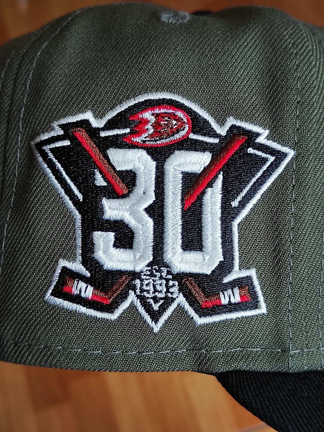 Gorra New Era 59Fifty del 30 Aniversario de los Anaheim Ducks