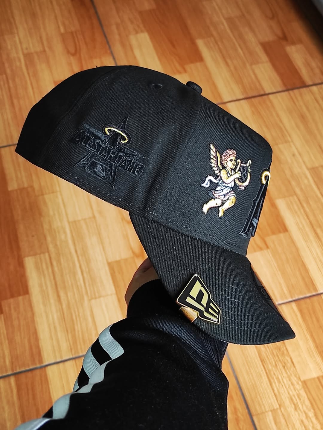 Gorra 9FORTY A-Frame Cupid negra de New Era de los Angels